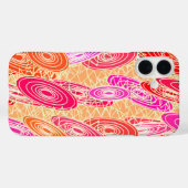 "Vinyl Jazz"抽象芸術 – オレンジ、明るい赤紫色、ピンク Case-Mate iPhoneケース (裏面 (横))