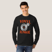 Vinyl Junkie Vinyl Record Player Music  1 Tシャツ (正面フル)