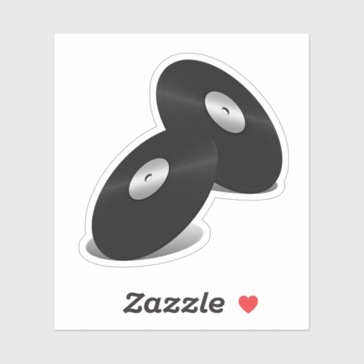 Vinyl-Look LP Records シール (シート)