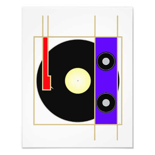 Vinyl Player フォトプリント (正面)