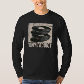 Vinyl Player Vinyl Record Player Music Tシャツ (正面)
