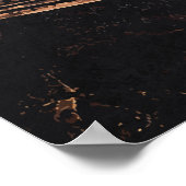 Vinyl Reaper, Retro-Grungy Music Art, Abstract ポスター (角)