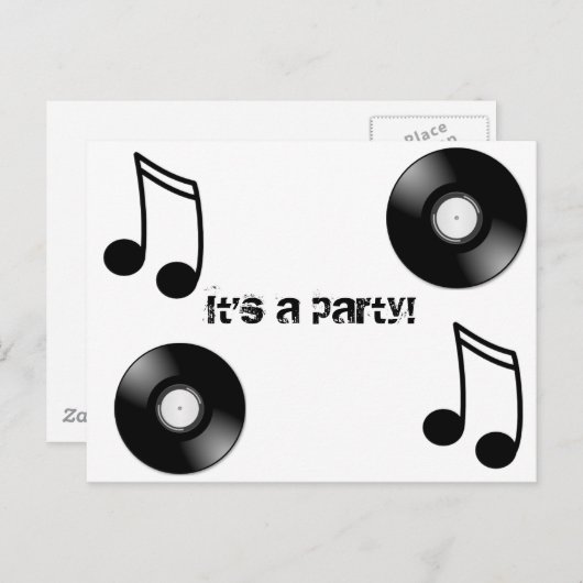 Vinyl Record ポストカード (正面/裏面)