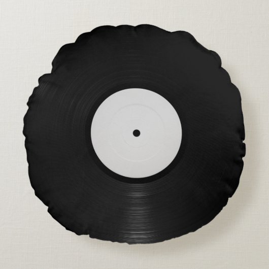 Vinyl Record ラウンドクッション (正面)