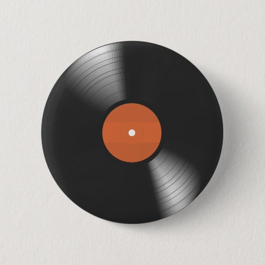 Vinyl Record 缶バッジ (正面)