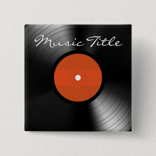 Vinyl Record 缶バッジ