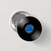 Vinyl Record Album Design Button 缶バッジ (正面&裏面)