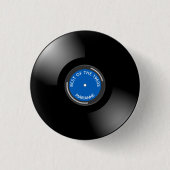 Vinyl Record Album Design Button 缶バッジ (正面)