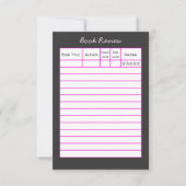 Vinyl Record & Coffee Custom Book Review Card 招待状 (正面)