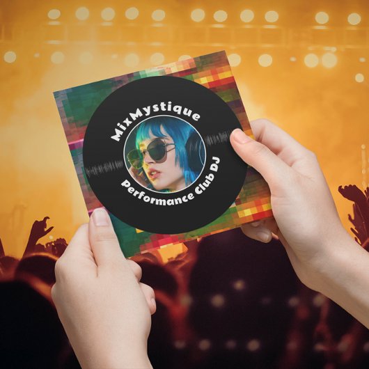Vinyl Record DJモダンフォト 名刺