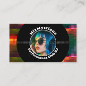 Vinyl Record DJモダンフォト 名刺 (正面)
