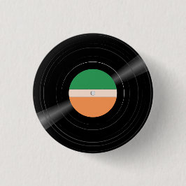 Vinyl Record LP Stripe Label Custom Color Button 缶バッジ