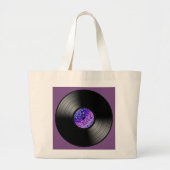 Vinyl Record LP Tote bag for the Music Lover ラージトートバッグ (正面)