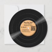 Vinyl Record Photo Save the Date Sepia セーブザデート (正面)