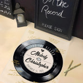 Vinyl Record Retro Autograph Wedding Guest Book アクリルサイン