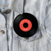 Vinyl Record Single "45" Design Button 缶バッジ (インサイチュ)