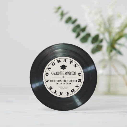 Vinyl Record Tan卒業発表 カード (スタンド正面)