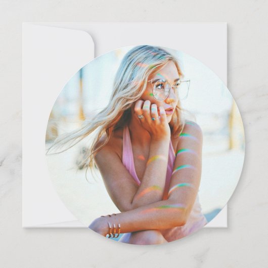 Vinyl Record Tan卒業発表 カード (裏面)