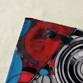 Vinyl Record Turntable DJ Art ビーチタオル (インサイチュ)