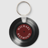vinyl record with my name キーホルダー (正面)