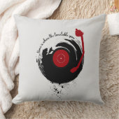 Vinyl Records Homeはターンテーブルの回転 クッション (ブランケット)