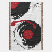Vinyl Records Homeはターンテーブルの回転 スローブランケット (正面縦)