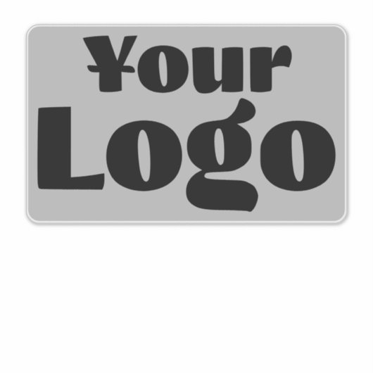 Vinyl rectangle Business Bumper Car Windowのロゴ シール (正面)