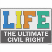 Vinyl sticker with a bold design. シール (正面)