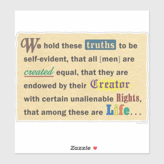 Vinyl sticker with a declaration. シール (シート)