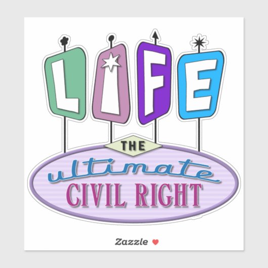 Vinyl sticker with a retro design. シール (シート)