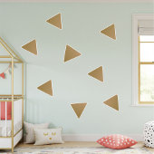 vinyl triangular stickers for kids, wall decor シール