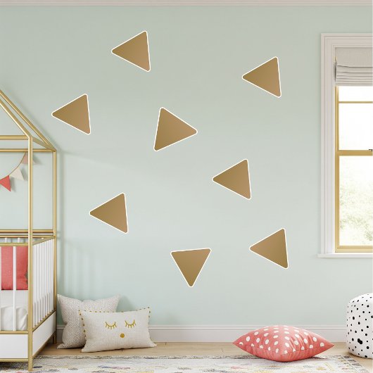 vinyl triangular stickers for kids, wall decor シール