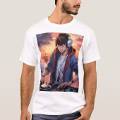 「Vinyl Vibes DJ Tシャツ」 Tシャツ (正面)