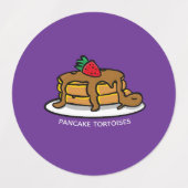 vinyl waterproof Pancake Tortoises sticker ラベル (デザイン2)