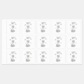 vinyl waterproof Rocky Cats sticker ラベル (シート)