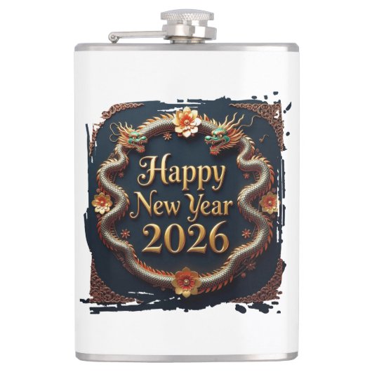 Vinyl Wrapped Flask フラスク (正面)