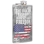 Vinyl Wrapped Flask – Freedom Job フラスク (右)