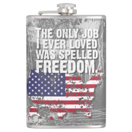 Vinyl Wrapped Flask – Freedom Job フラスク
