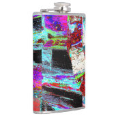 Vinyl Wrapped Flask – Neon Pulse フラスク (右)