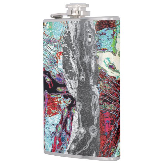 Vinyl Wrapped Flask – Strata Pulse フラスク (左)