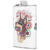 Vinyl Wrapped Flask – Urban Loyalty Doberman Art フラスク (左)