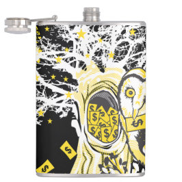 Vinyl Wrapped Flask – Urban Tree Owl & Wealth  フラスク