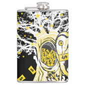 Vinyl Wrapped Flask – Urban Tree Owl & Wealth フラスク (正面)