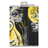 Vinyl Wrapped Flask – Urban Tree Owl & Wealth フラスク (裏面)