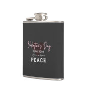 Vinyl Wrapped Flask Valentines Day Peace フラスク (左)