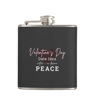 Vinyl Wrapped Flask Valentines Day Peace フラスク