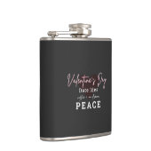 Vinyl Wrapped Flask Valentines Day Peace フラスク (右)