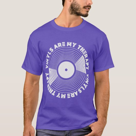Vinyls are my Therapy Tシャツ (正面)