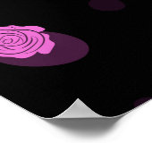 vioの花を持つシームレスな抽象芸術模様 ポスター (角)