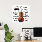 Violaの翻訳 ポスター (ホームオフィス)